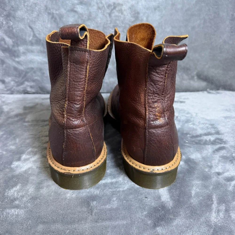 Dr Marten 1460 Pascal England Mens UK 11/US 12 Brown Ripple Sole Leather Boots